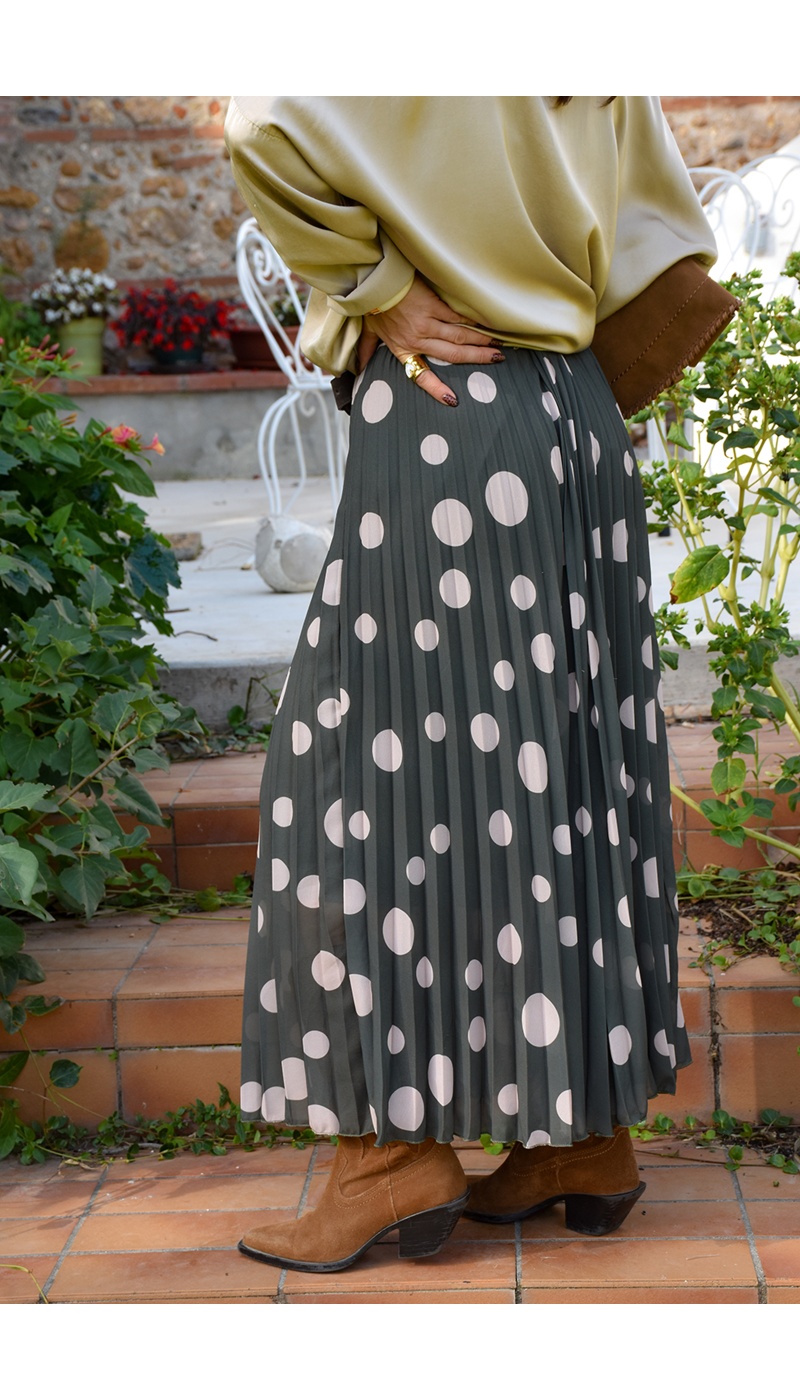 senes PLISSE KAKI JUPES FEMME