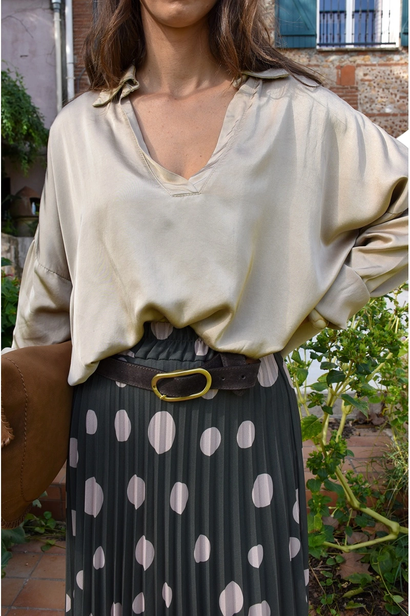 Haut Satiné Beige ELIA 2