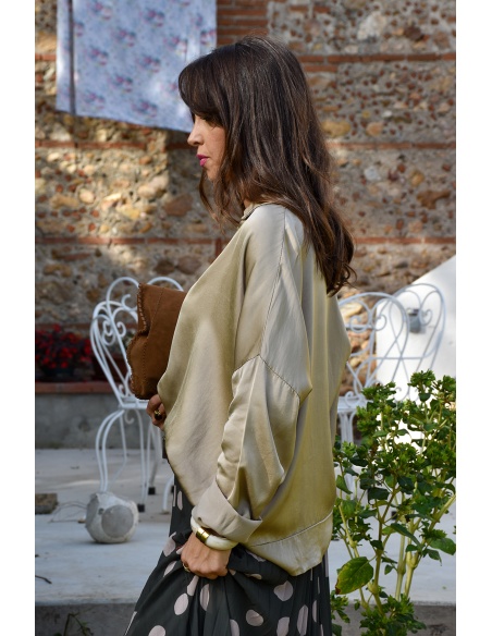Haut Satiné Beige ELIA