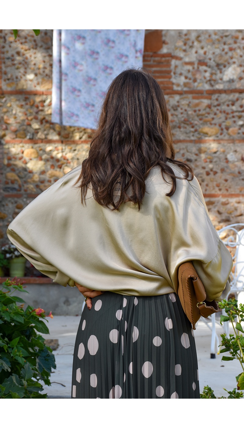 Haut Satiné Beige ELIA