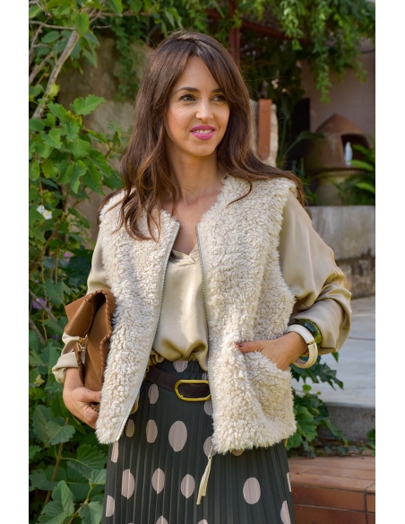 Veste Moumoute Ecrue ALIX