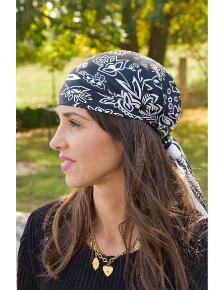 Foulard Bandana Noir TILDA