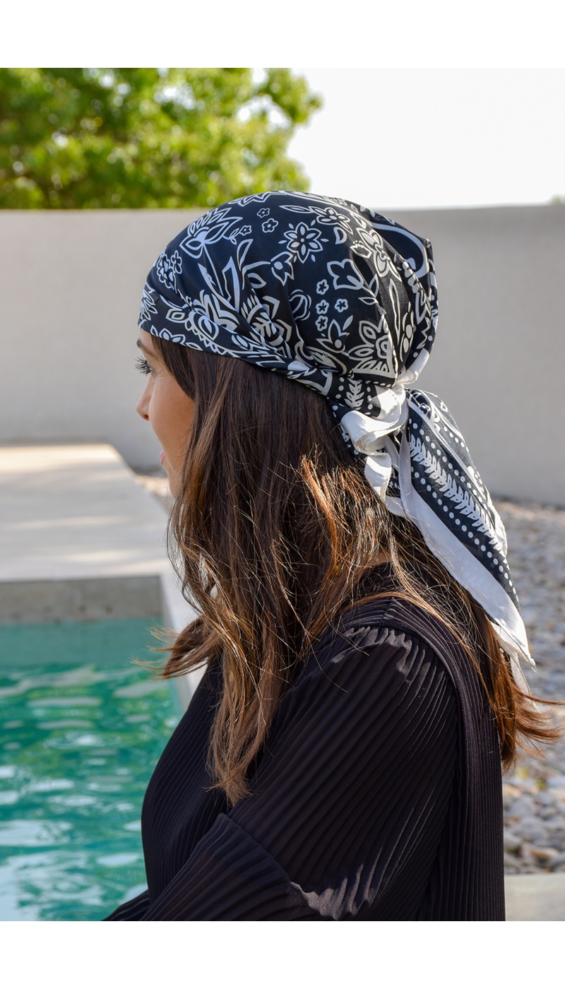 Foulard Bandana Noir TILDA