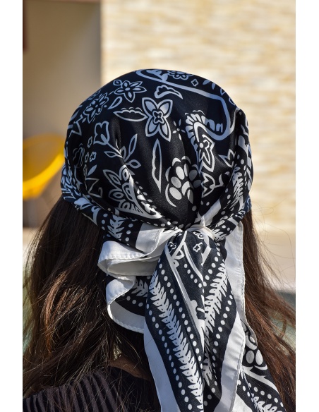 Foulard Bandana Noir TILDA