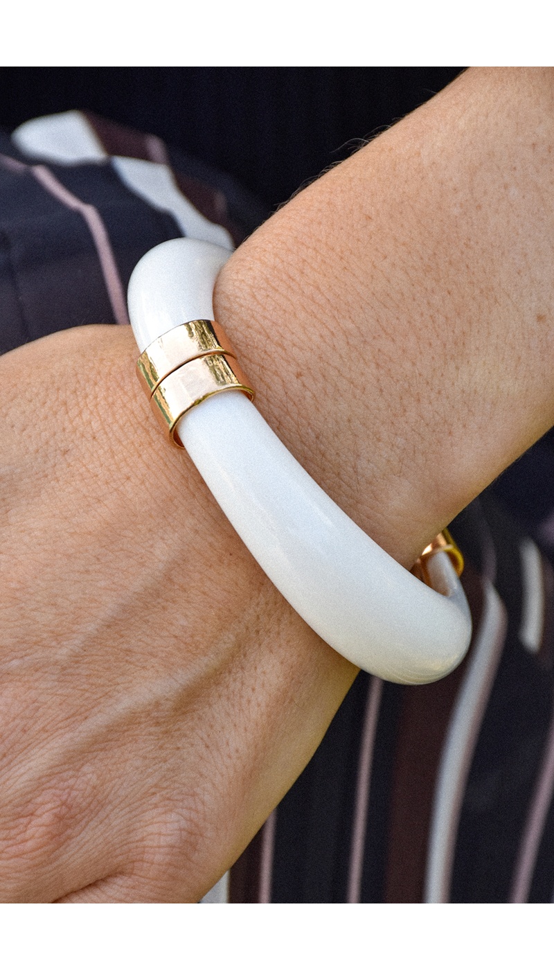 j'aime gemme - laura DORE ECRU BRACELETS