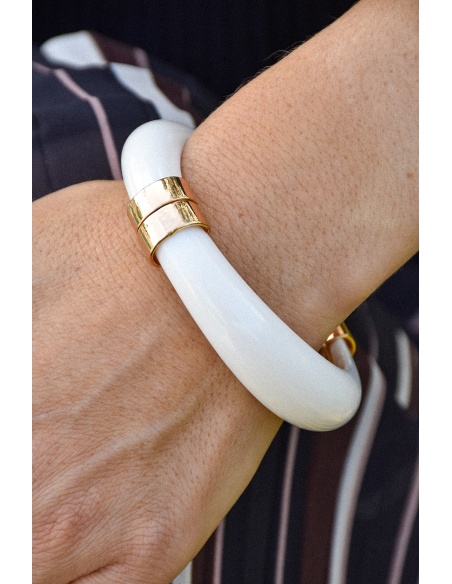 j'aime gemme - laura DORE ECRU BRACELETS