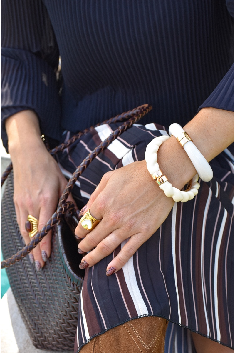 j'aime gemme - laura TORSAD ECRU BRACELETS 2