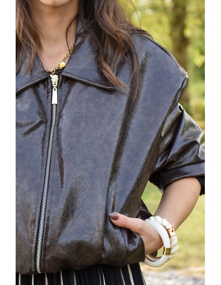Veste Vernis Marron CATHY