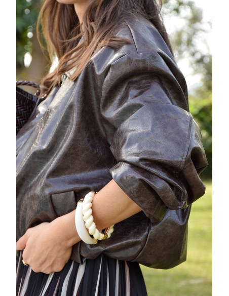 Veste Vernis Marron CATHY