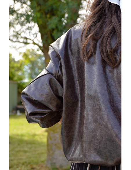 Veste Vernis Marron CATHY