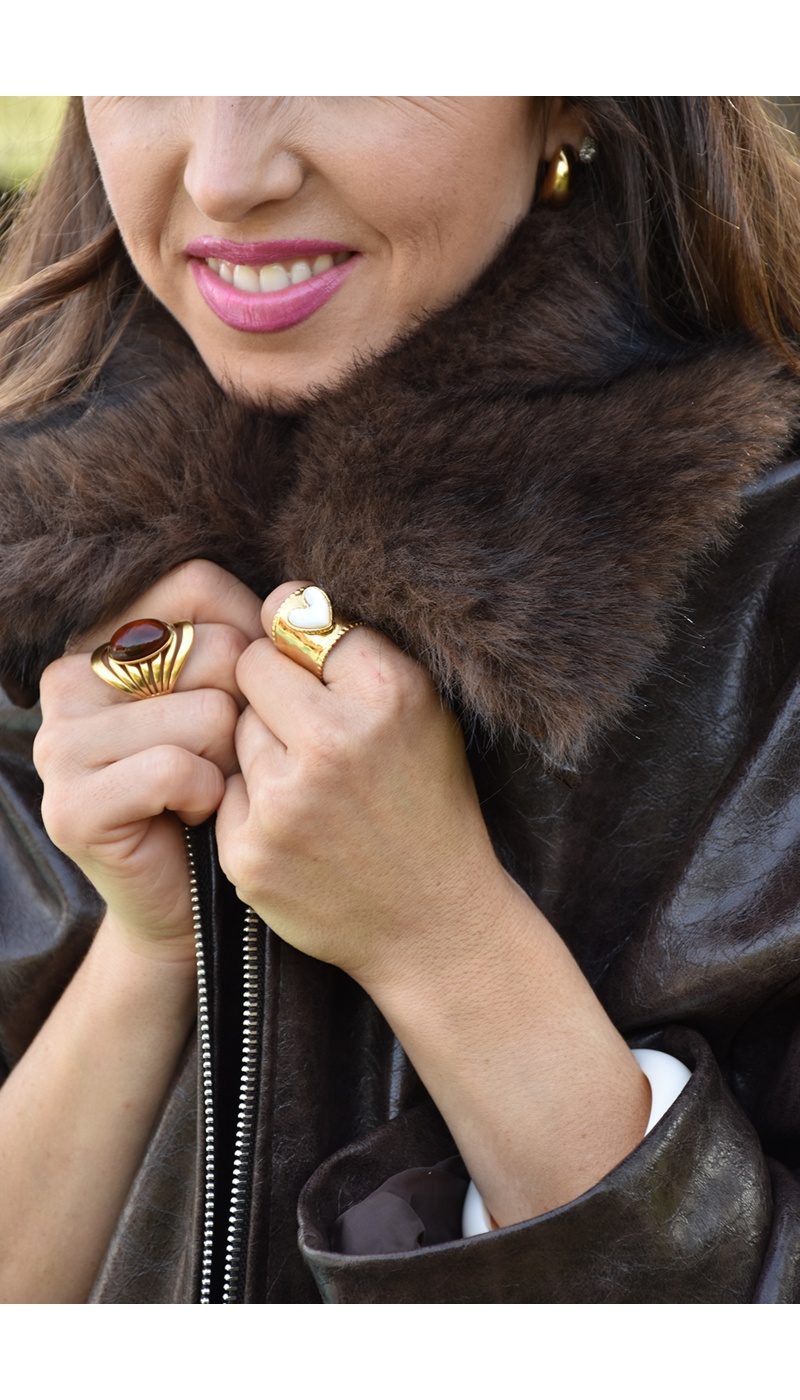 Veste Vernis Marron CATHY
