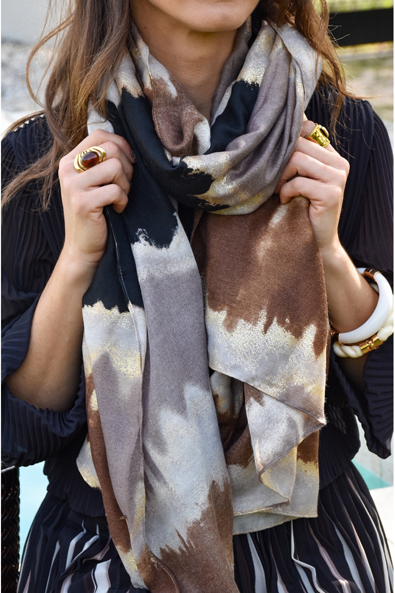 Foulard Marron Doré SAONA