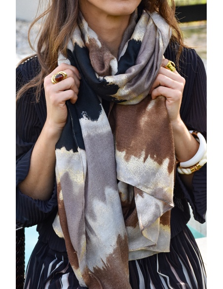 Foulard Marron Doré SAONA