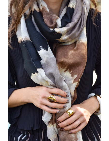 Foulard Marron Doré SAONA