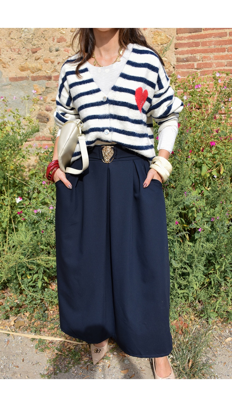 Gilet Maille Rayé LOUISON