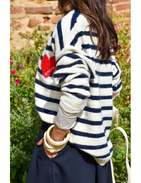 Gilet Maille Rayé LOUISON