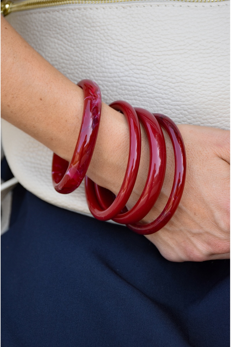 Set Jonc Bordeaux ROMY