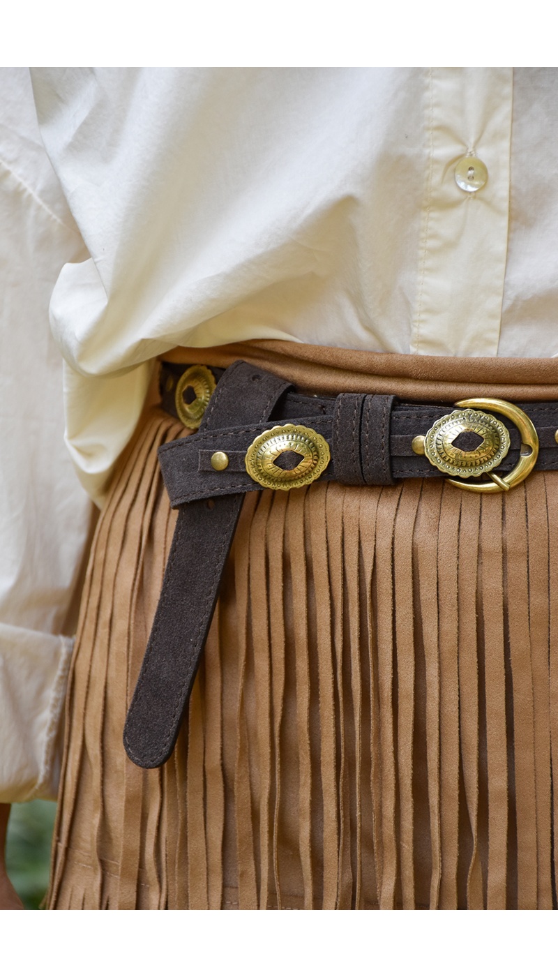 Ceinture Daim Chocolat ELENA
