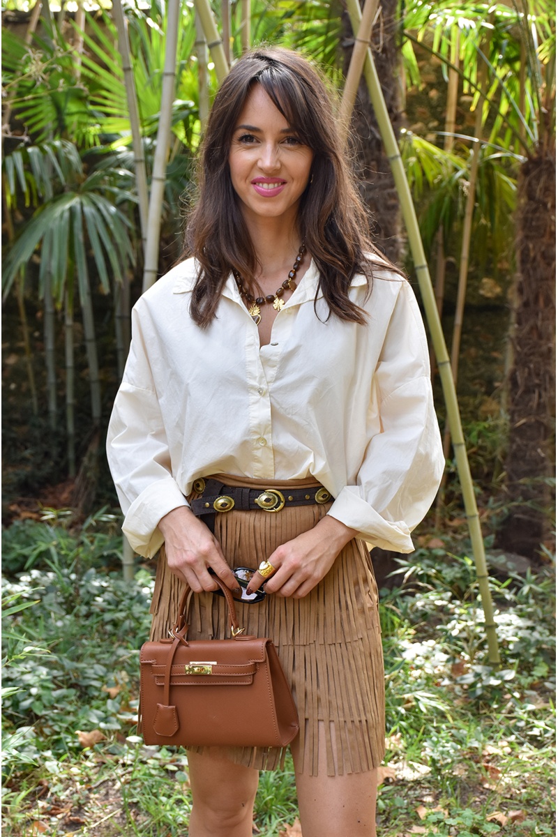 F.H 3 STYLE  ECRU CHEMISIER