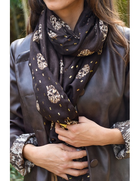 Foulard Tête Marron ANOUCK