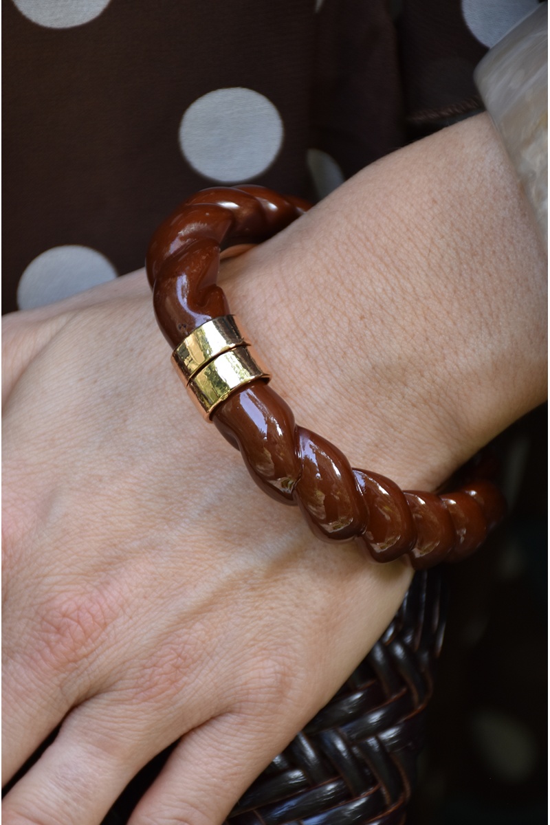 j'aime gemme - laura TORSAD MARRON BRACELETS 2