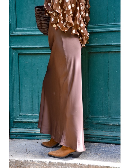 IVIVI SATIN CHOCO JUPES FEMME