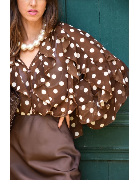 Chemisier Volants Pois ROMY