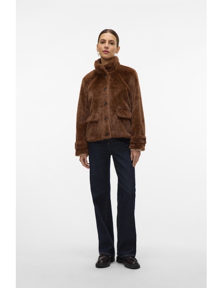 Veste Fausse Fourrure Marron VMSONJAEVA