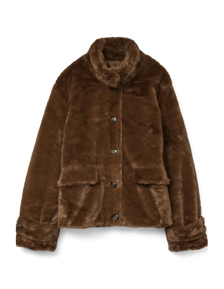 Veste Fausse Fourrure Marron VMSONJAEVA