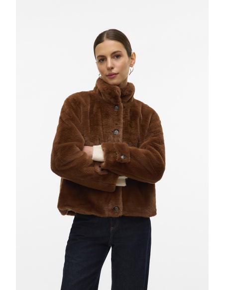 Veste Fausse Fourrure Marron VMSONJAEVA