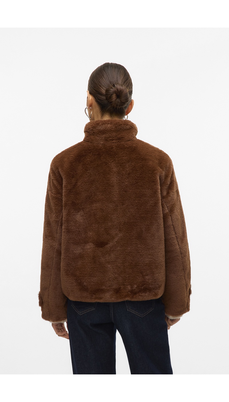 Veste Fausse Fourrure Marron VMSONJAEVA