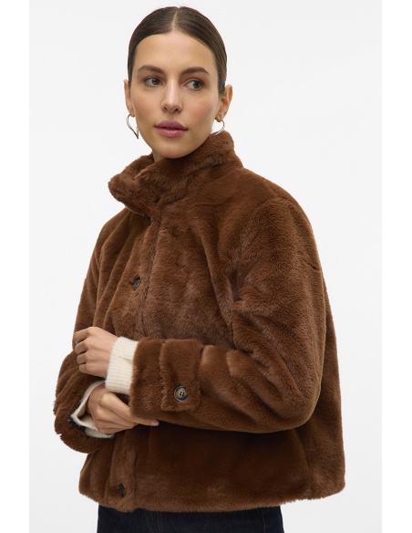 Veste Fausse Fourrure Marron VMSONJAEVA