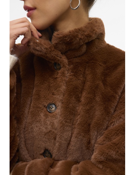 Veste Fausse Fourrure Marron VMSONJAEVA