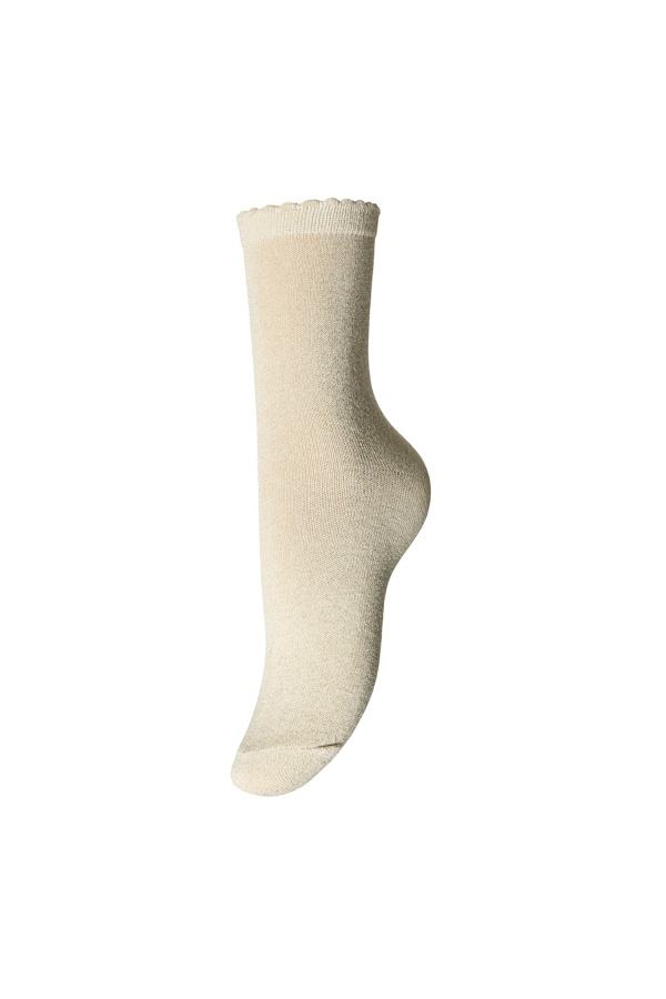 Calzini con paillettes Ecru SEBBY PIECES - 1 | ACCESSORI
