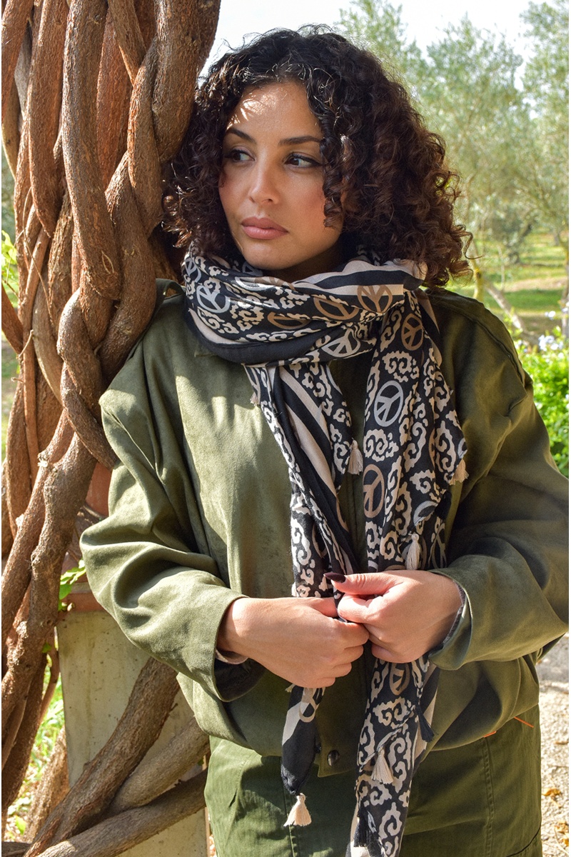 jianna fashion s.l PEACE NOIR ECHARPES