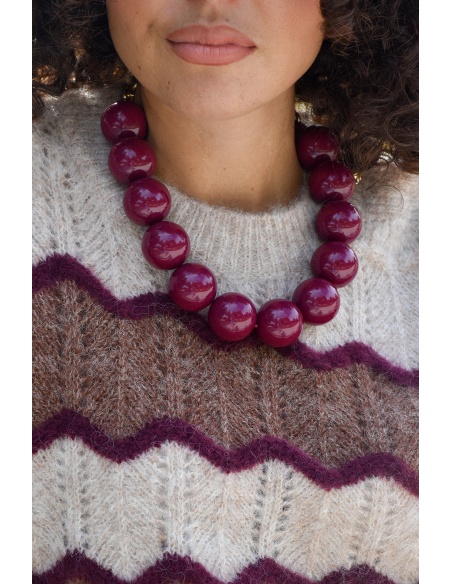Collier Perle Bordeaux MANON