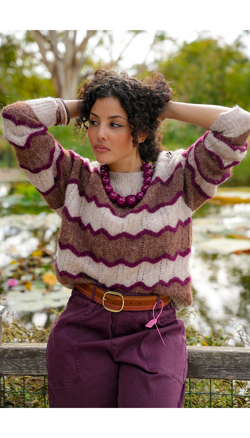 Collier Perle Bordeaux MANON