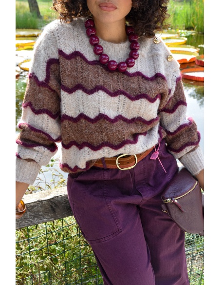Pull Rayé Maille NAOMI