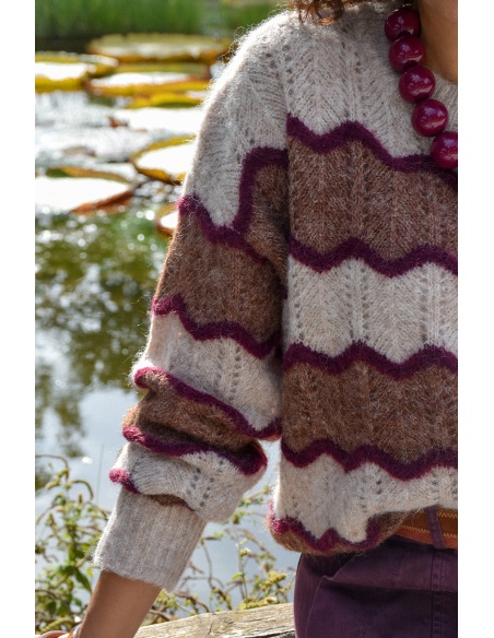 ikoone and blanka TAUPE BORDEA GILET FEMME