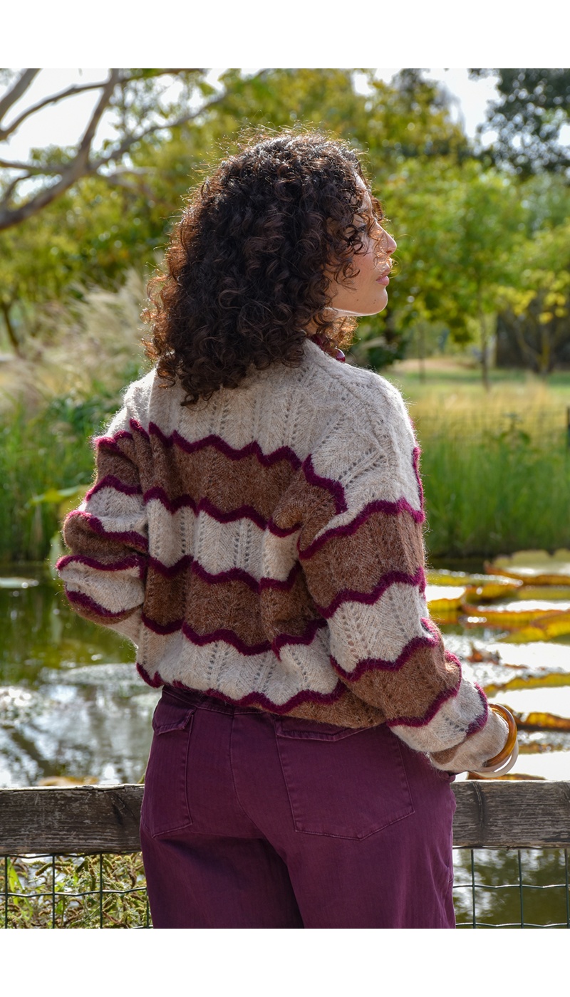 ikoone and blanka TAUPE BORDEA GILET FEMME