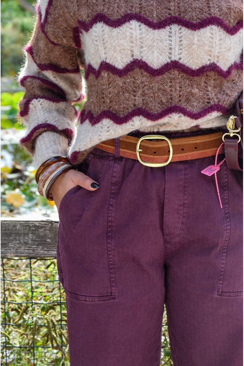 Ceinture Daim Camel IVY