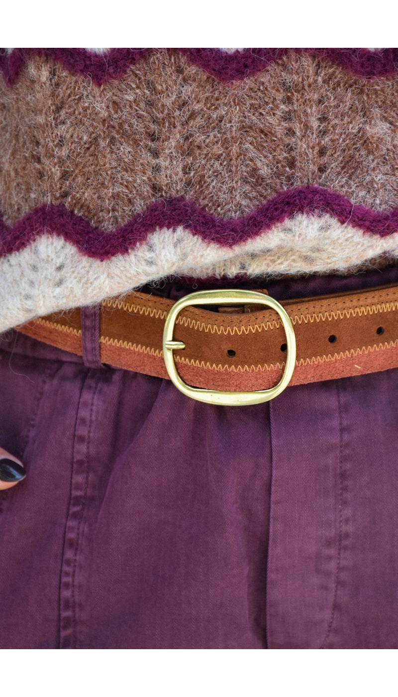 Ceinture Daim Camel IVY