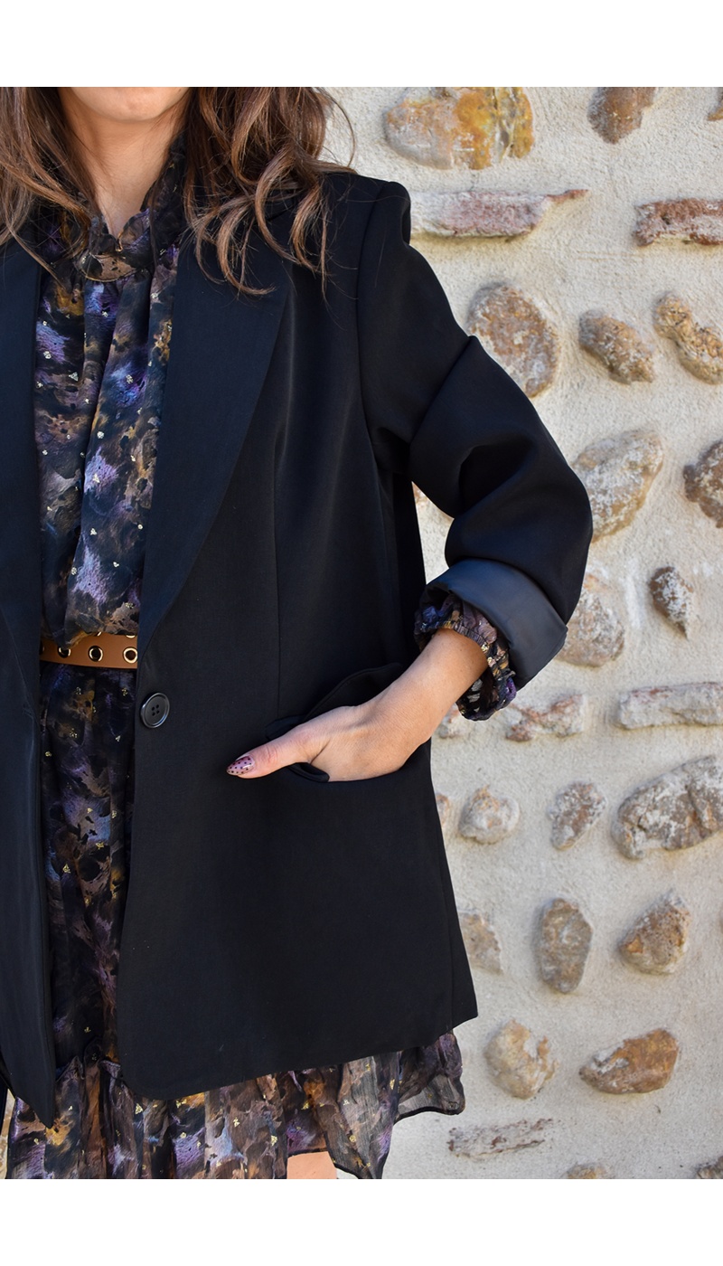 Blazer Droit Noir DANAE