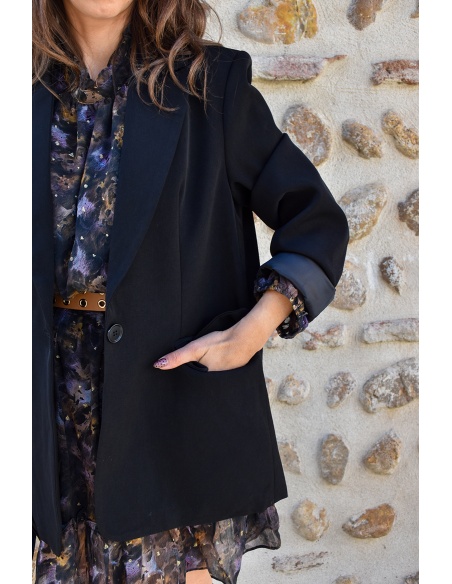 UNIKAPARIS SARL N.THREE  NOIR VESTES FEMME