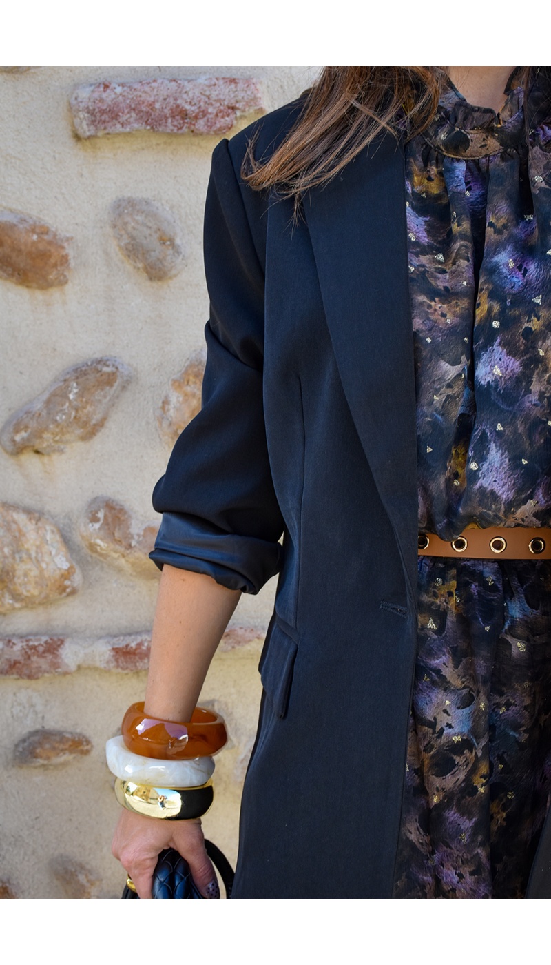 Blazer Droit Noir DANAE