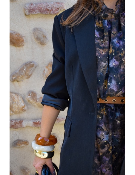 Blazer Droit Noir DANAE