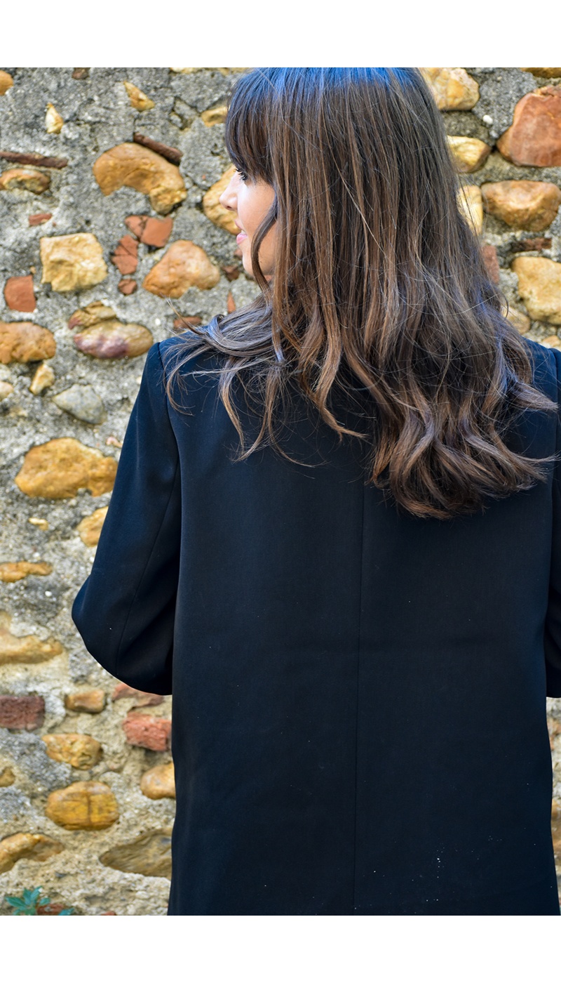 UNIKAPARIS SARL N.THREE  NOIR VESTES FEMME