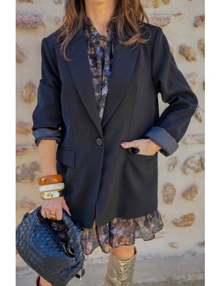 UNIKAPARIS SARL N.THREE  NOIR VESTES FEMME