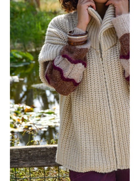 banditas  ECRU GILET FEMME
