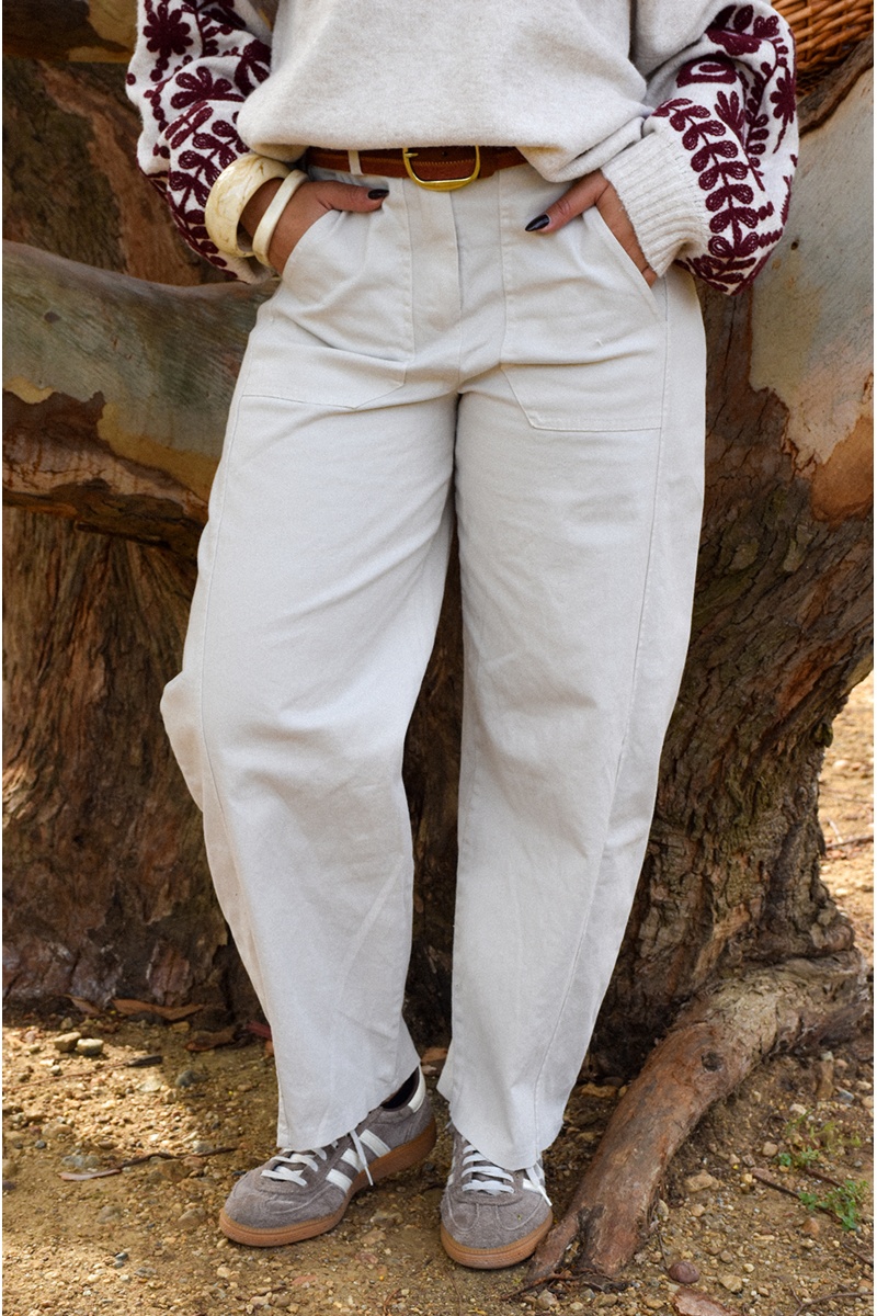 ALLEN and JO  ECRU PANTALON FEMME